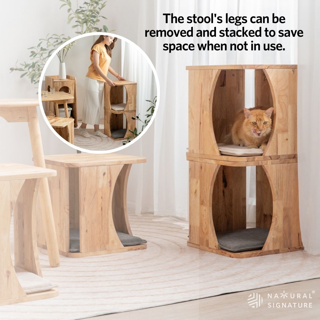 Sigsbee Stool Natural Signature - Simba Pet Stool