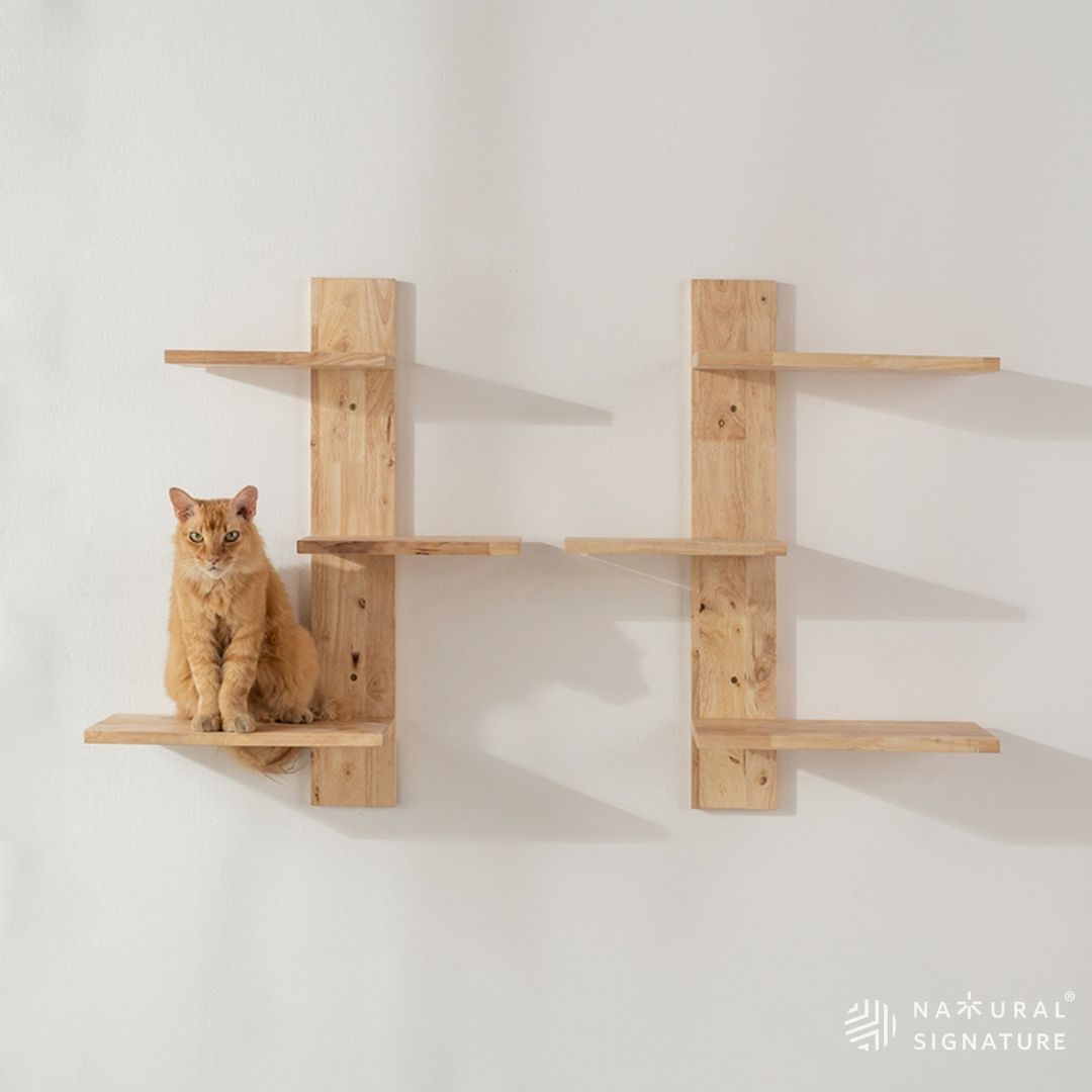 Catsaurus Racks Natural Signature - Cat Hanging Climbing Rack