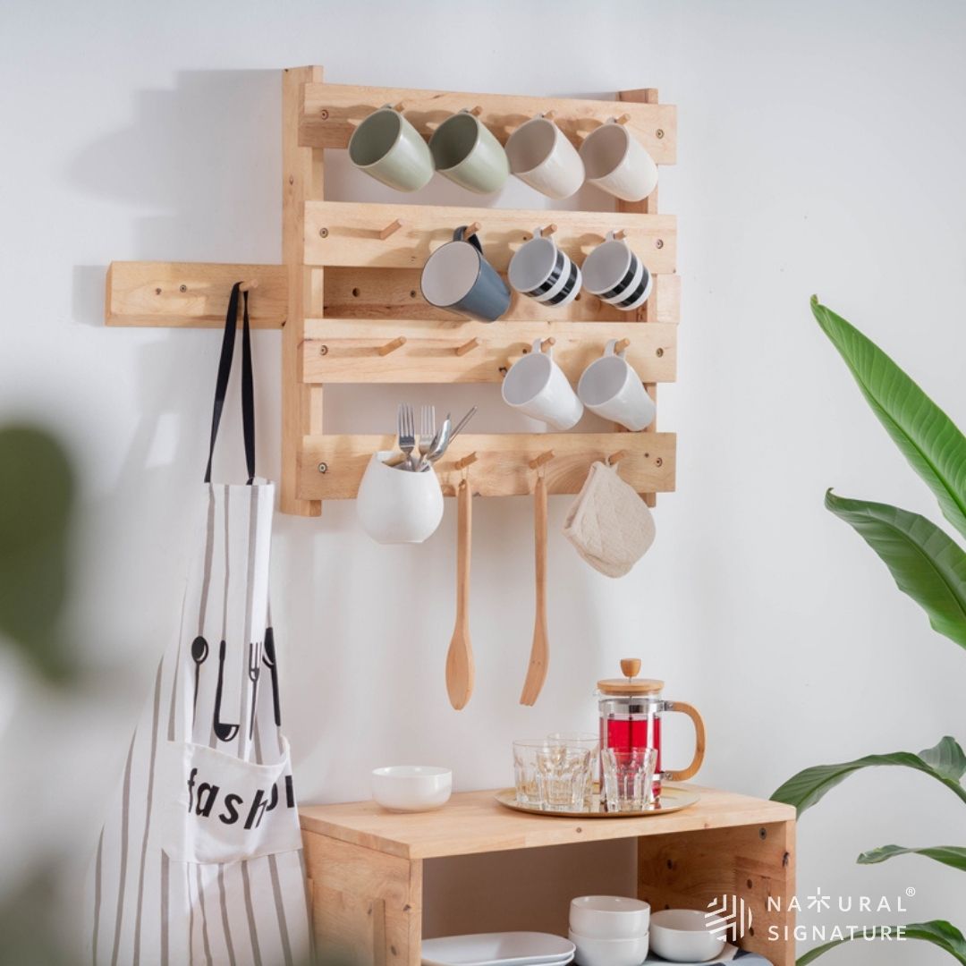 Natural Signature - Fancy Wood Pallet Hanging Rack