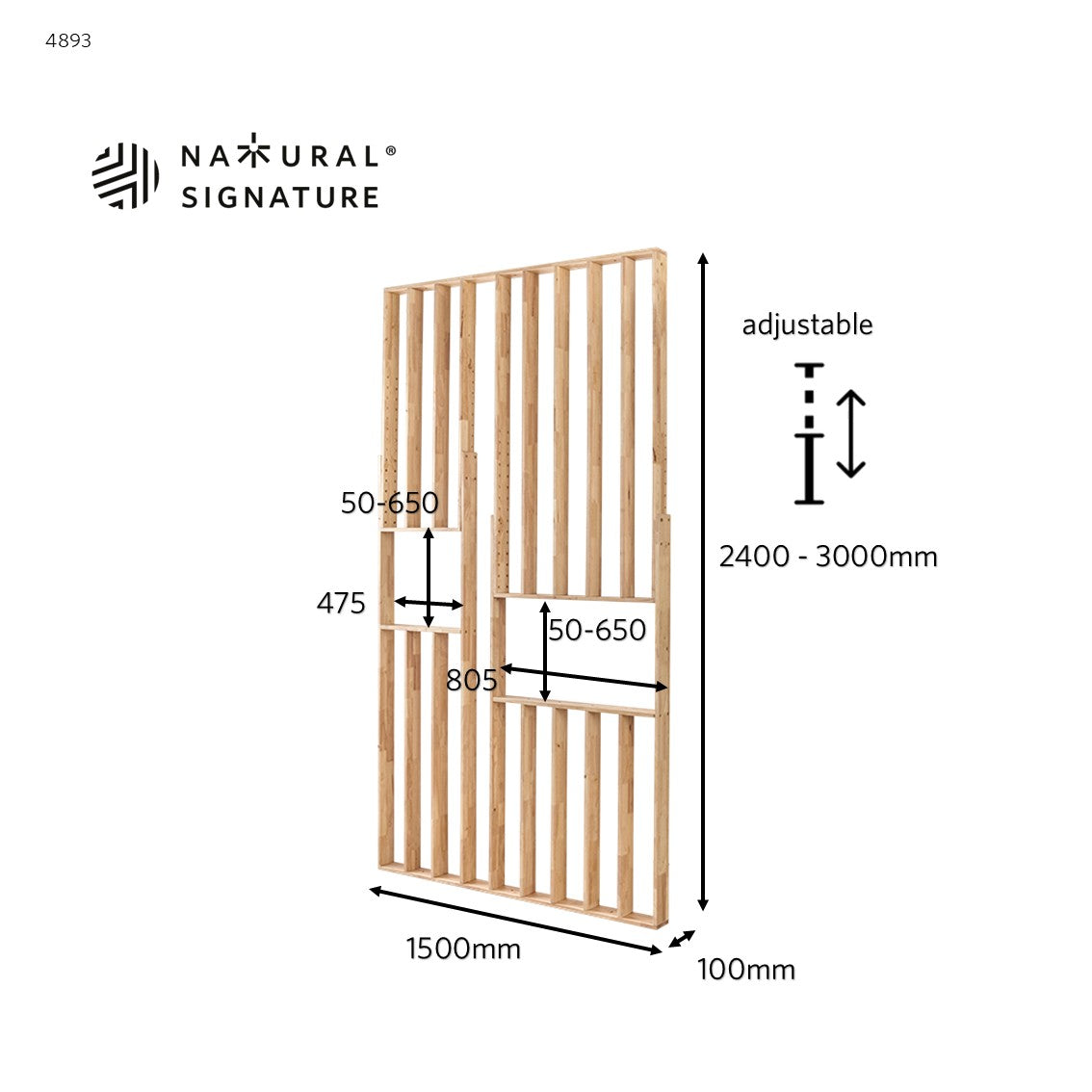 Natural Signature - Striped Divider