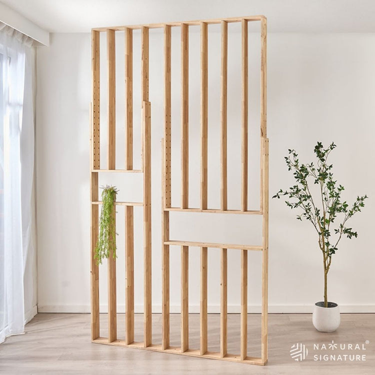 Timber Divider Mini Solid Wood Dividers | Flexible Space Separation – Natural Signature