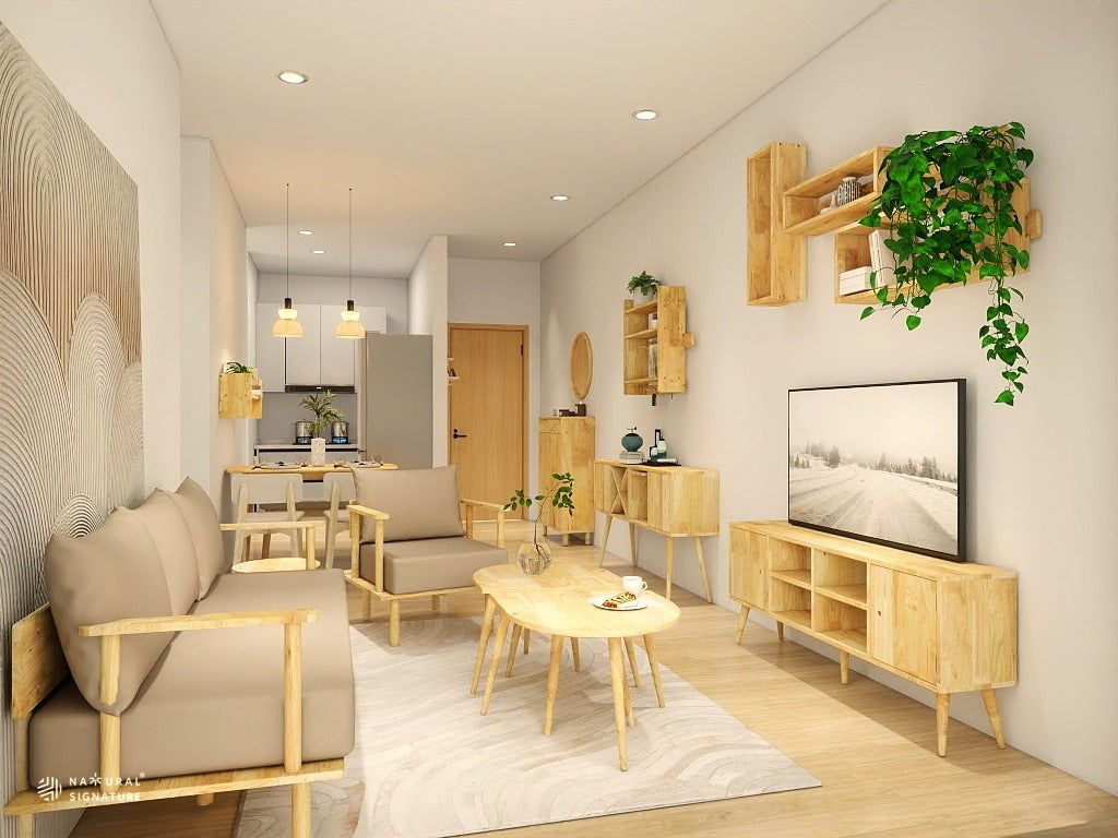 Living Room Solid Wood Furniture Malaysia | Natural Signature